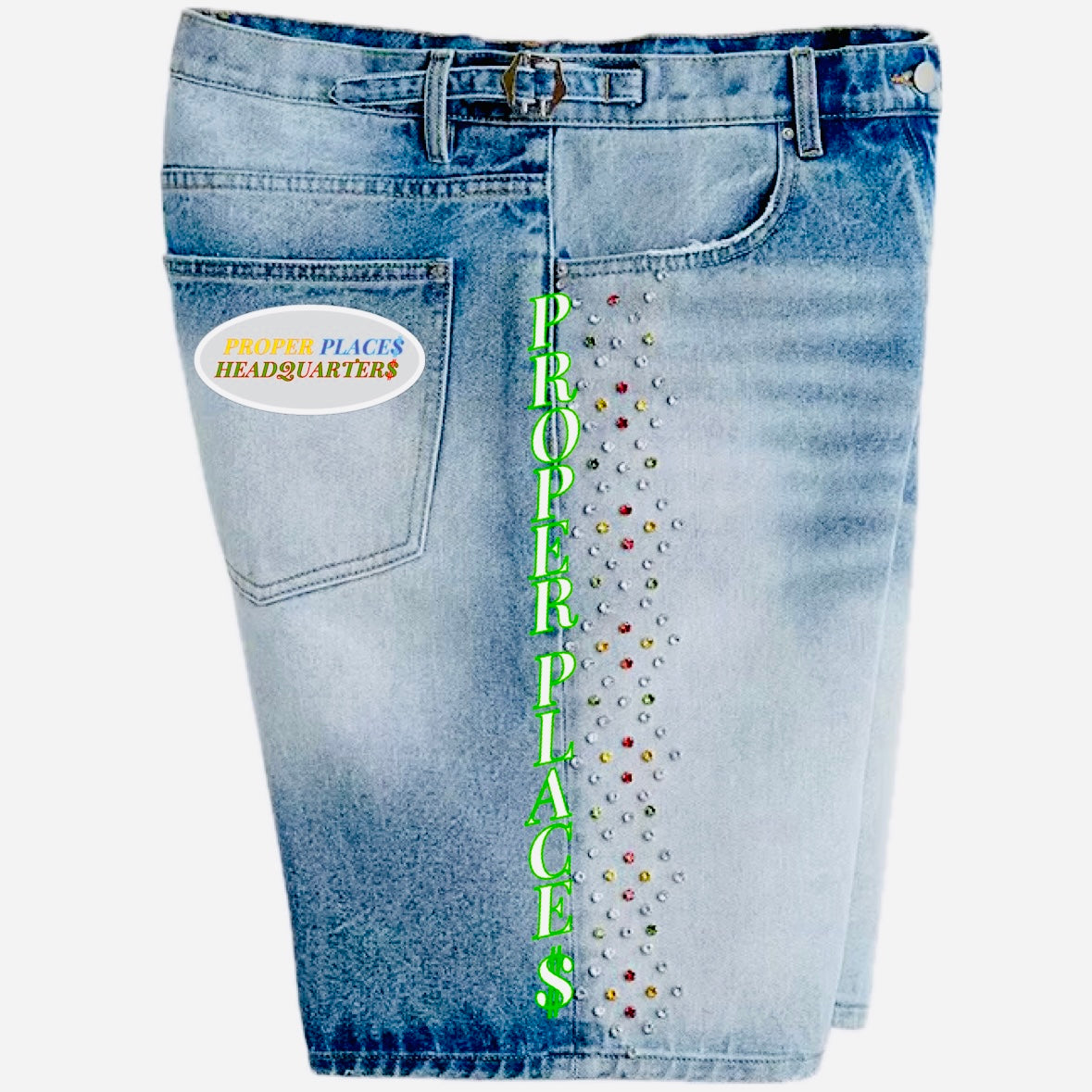 “DOLLAR $IGN” DENIM JORT$